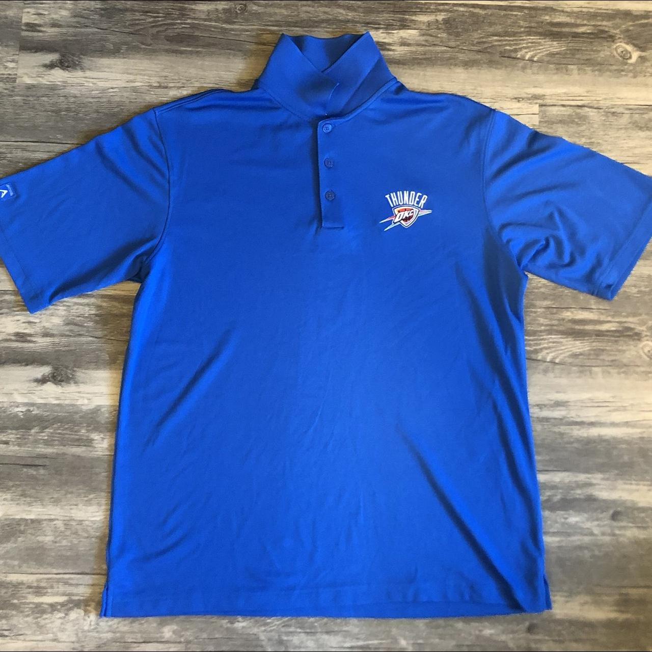 Antigua Apparel Men's Blue Polo-shirts | Depop