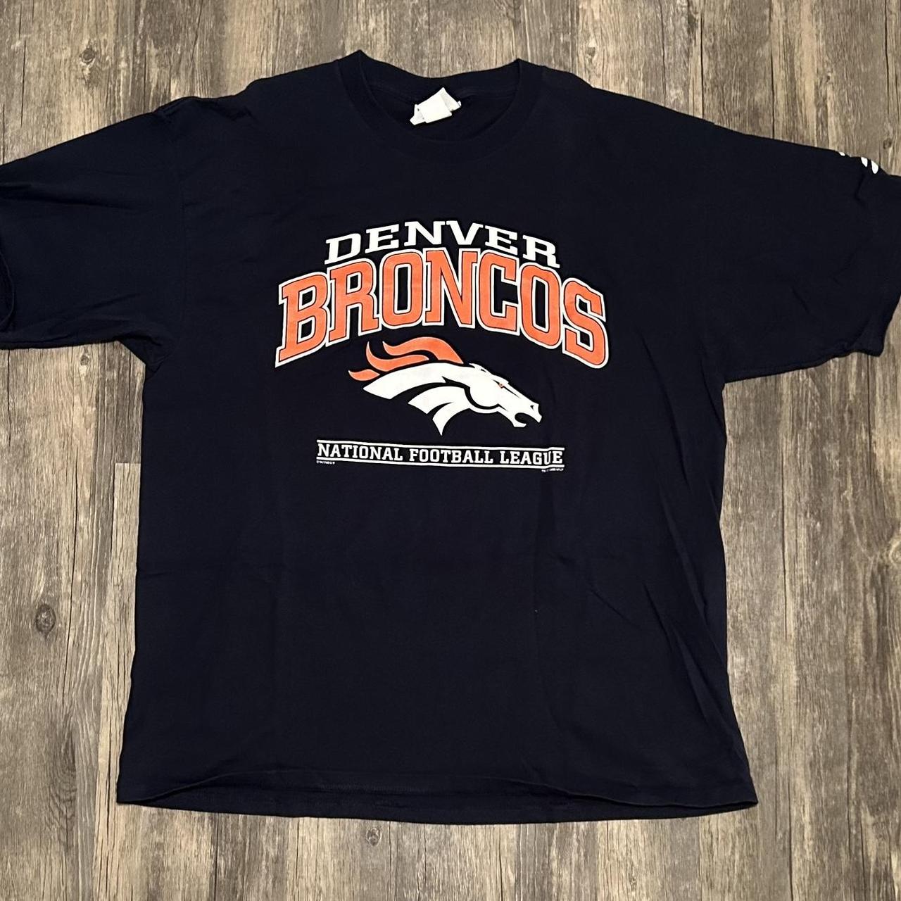 Vintage Denver Broncos Shirt. Item is on a 90s Lee - Depop