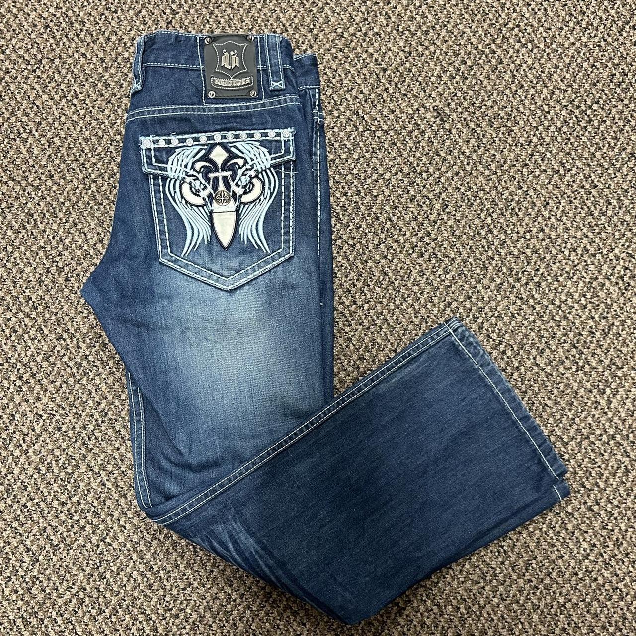 Men’s Victorious Denim Blue Jeans 32x30 Angel Wings... - Depop