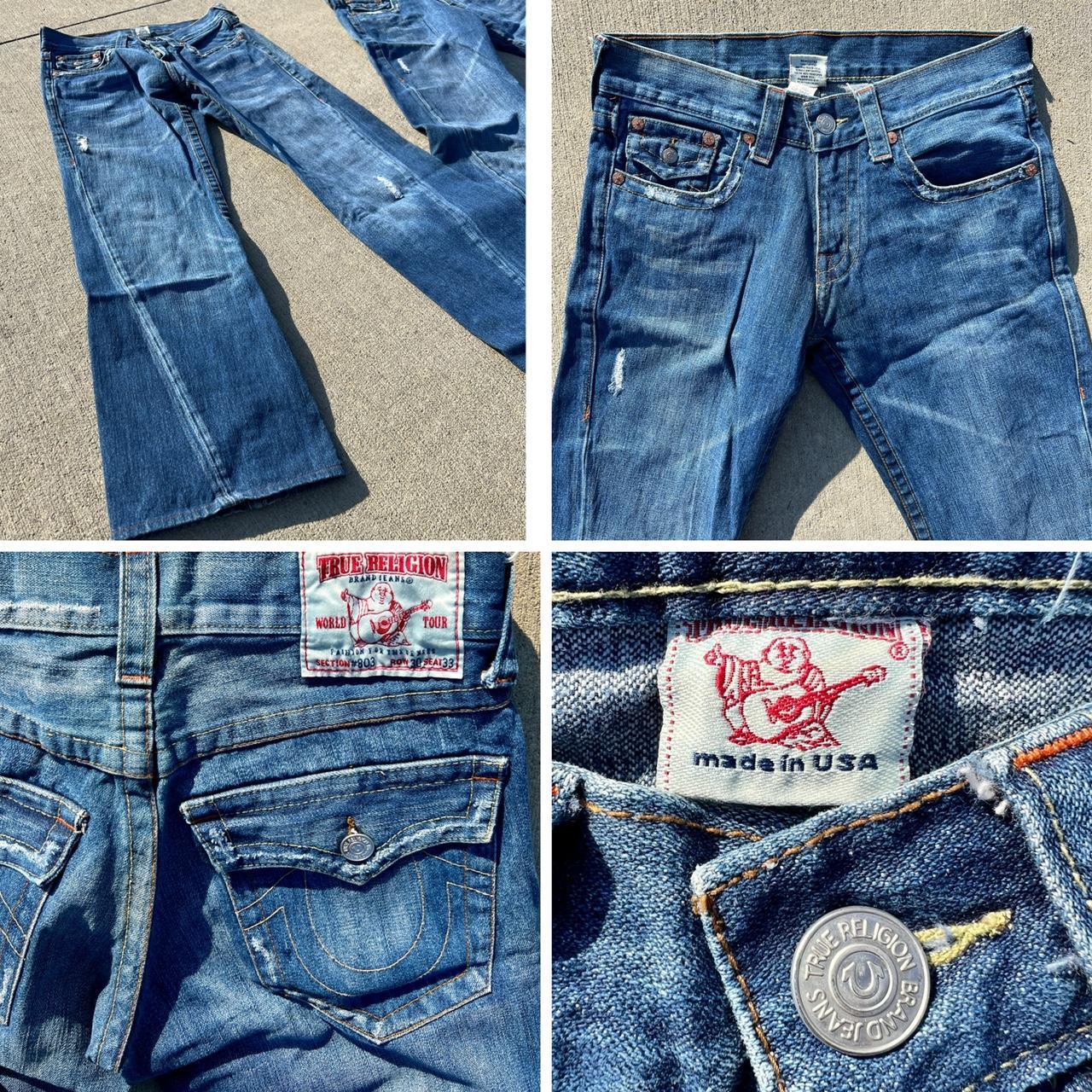 Vintage Y2K Men's True Religion World Tour Jeans... - Depop