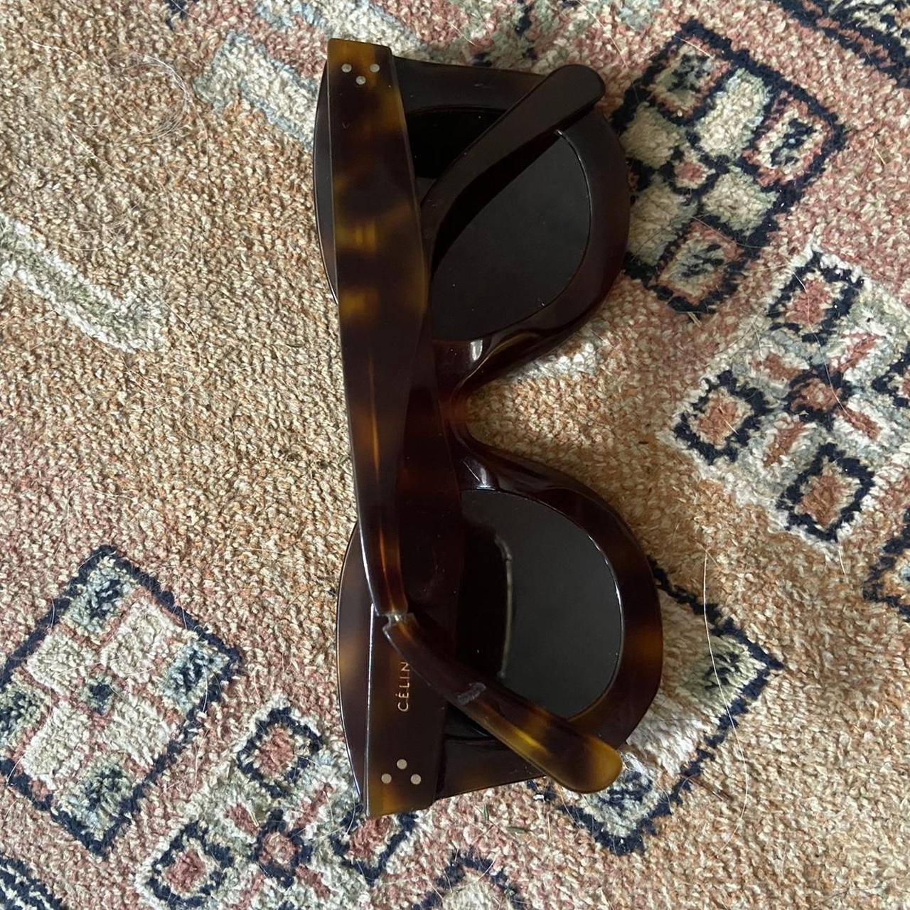 CELINE Women's Brown Sunglasses | Depop