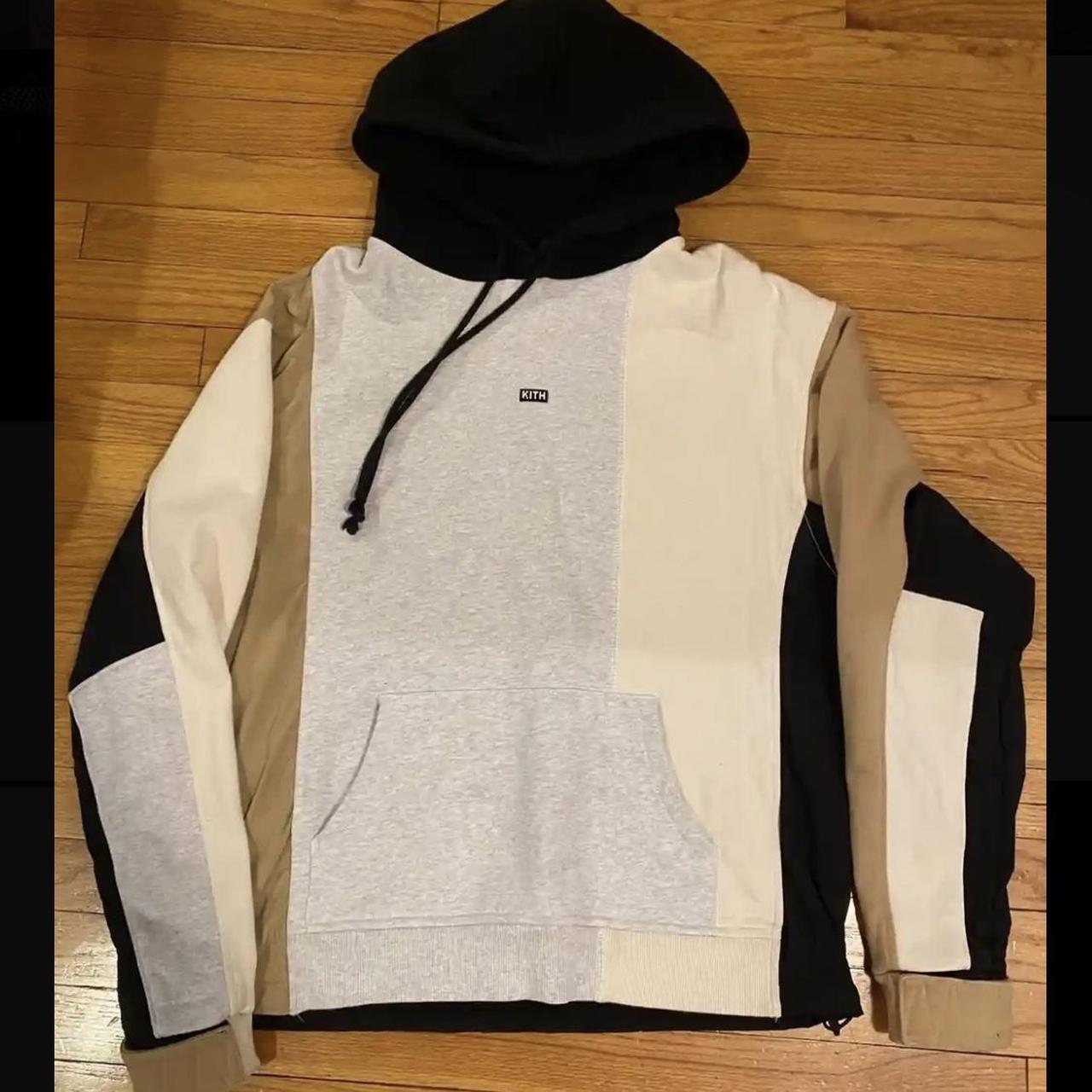 Kith quilted colorblock hoodie new arrivals