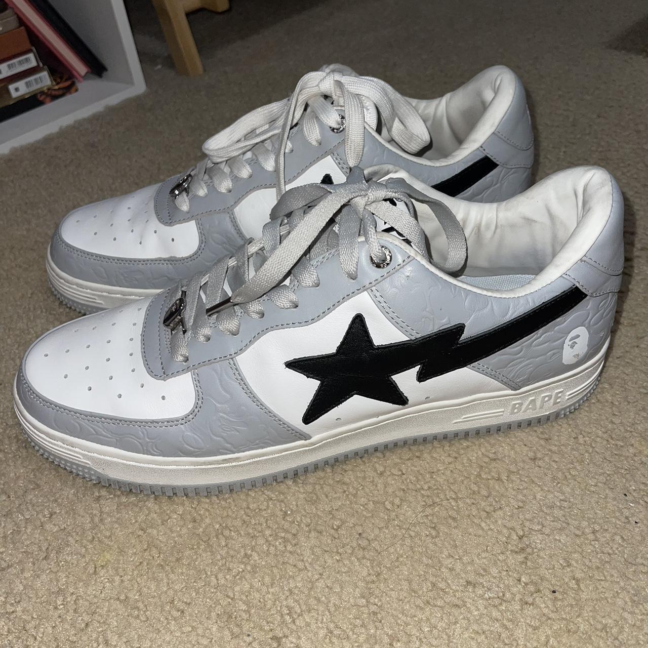 Bapesta low grey black No box - Depop