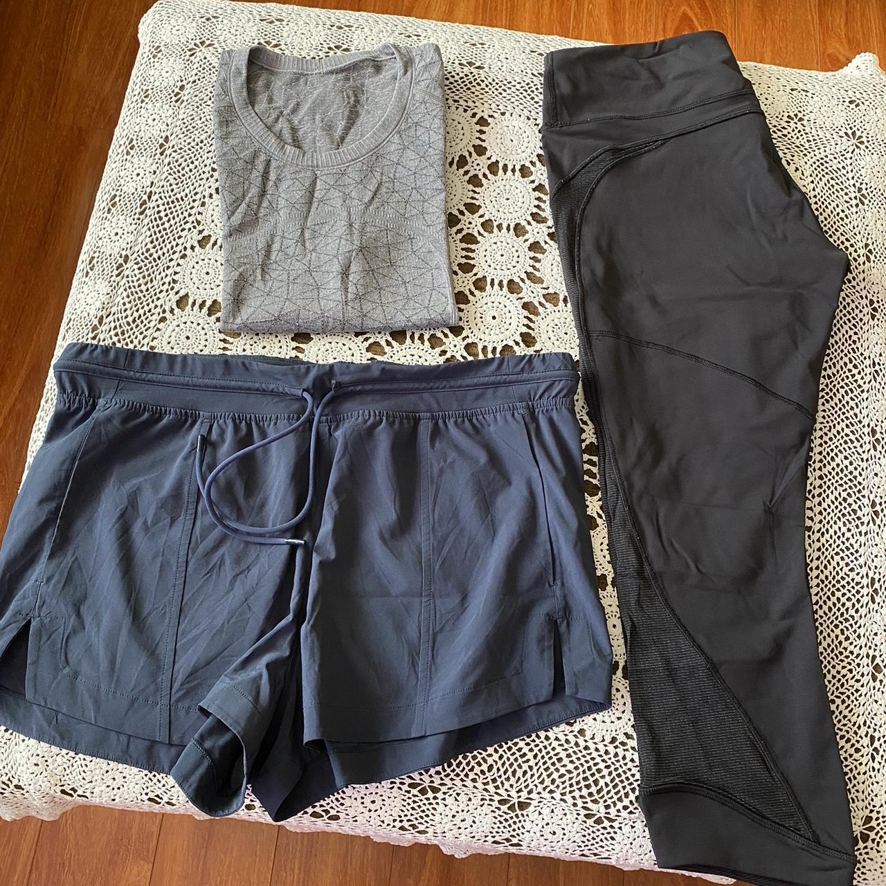 AS NEW 3 items of Lululemon T-shirt / Shorts / Crop - Depop