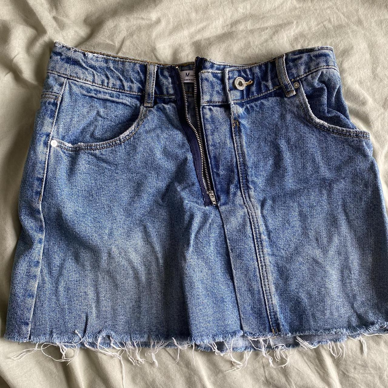 Zara Women's Blue Skirt | Depop