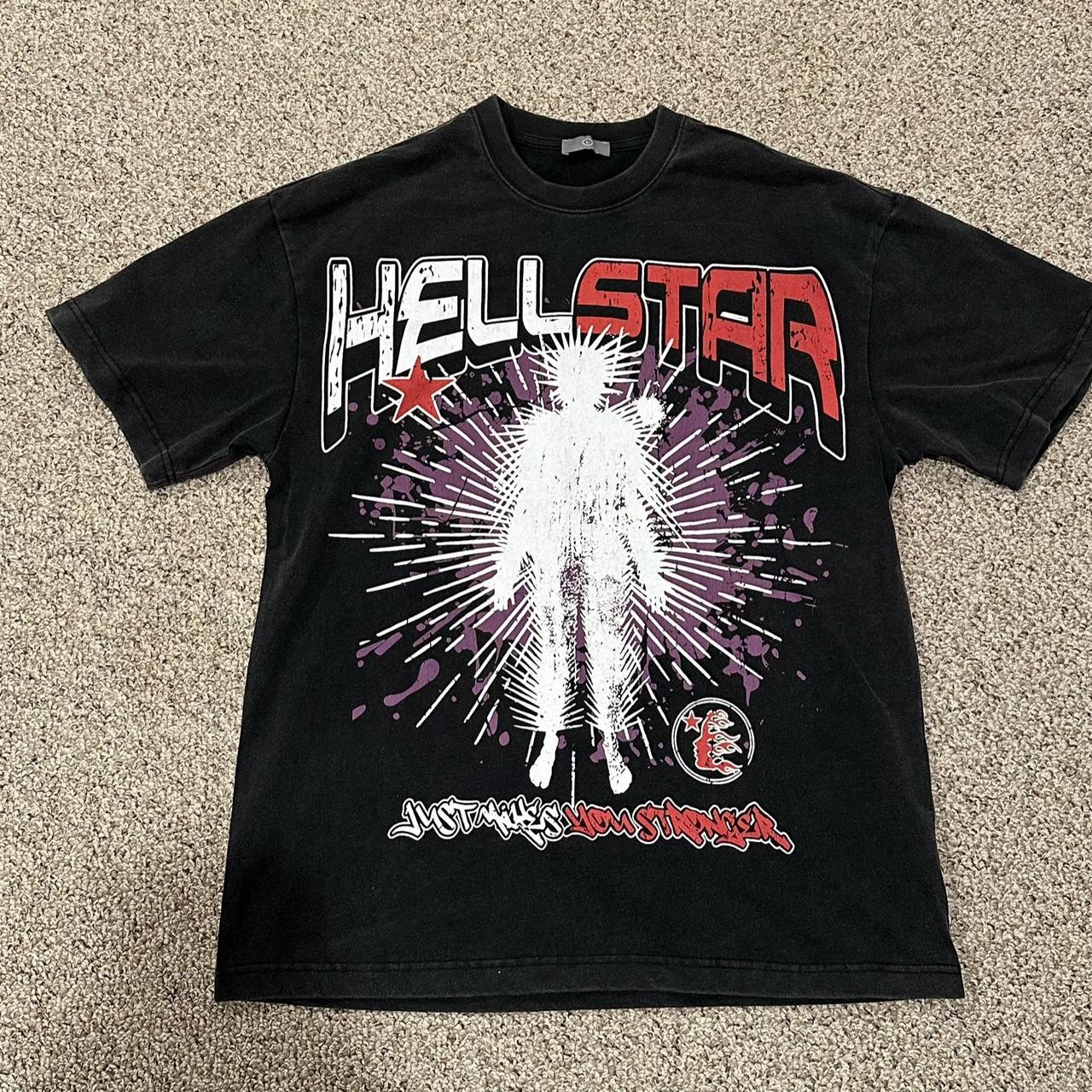 Hellstar makes you stronger shirt size large oversized - Depop