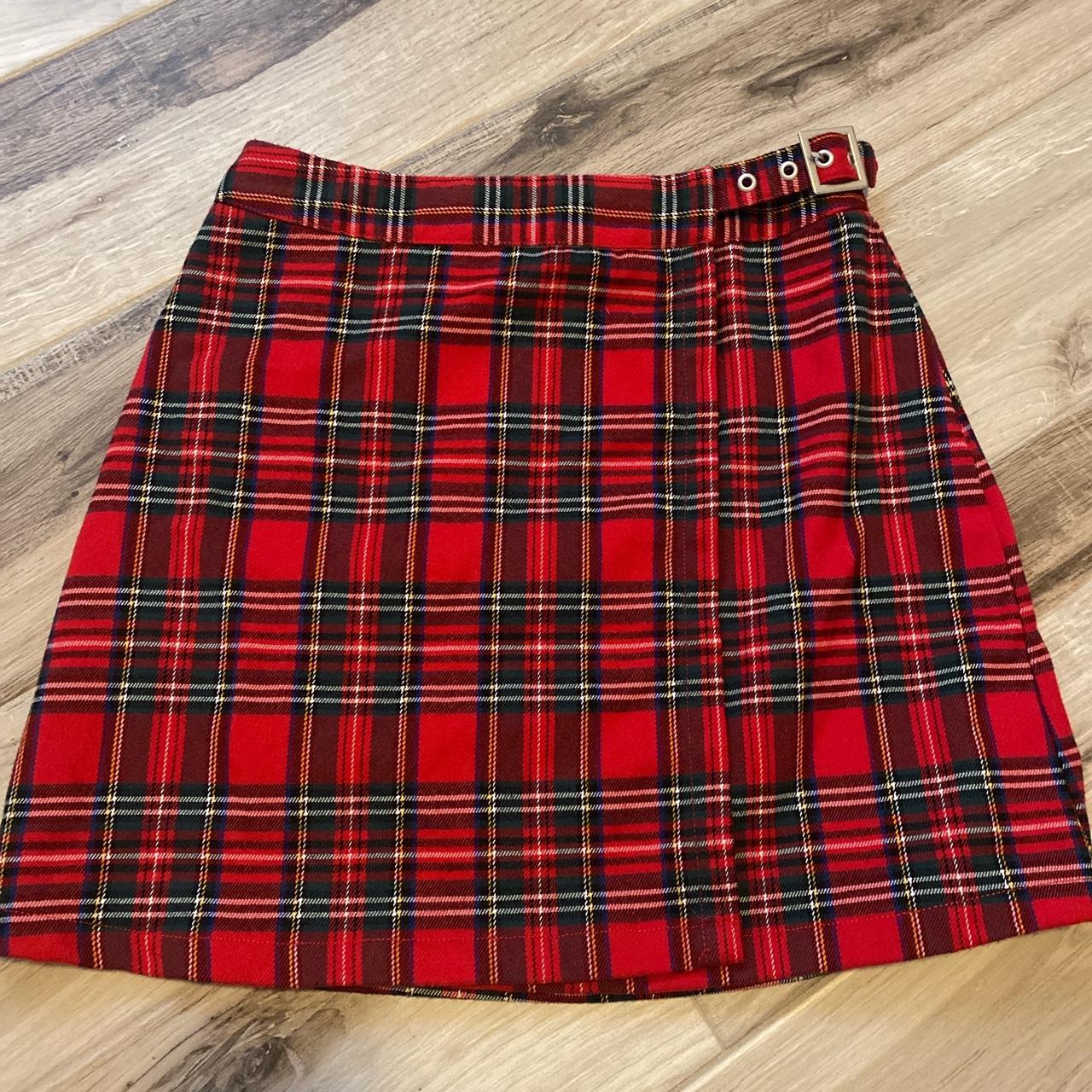 Brandy Melville ( John Galt ) Plaid Red N Green... - Depop