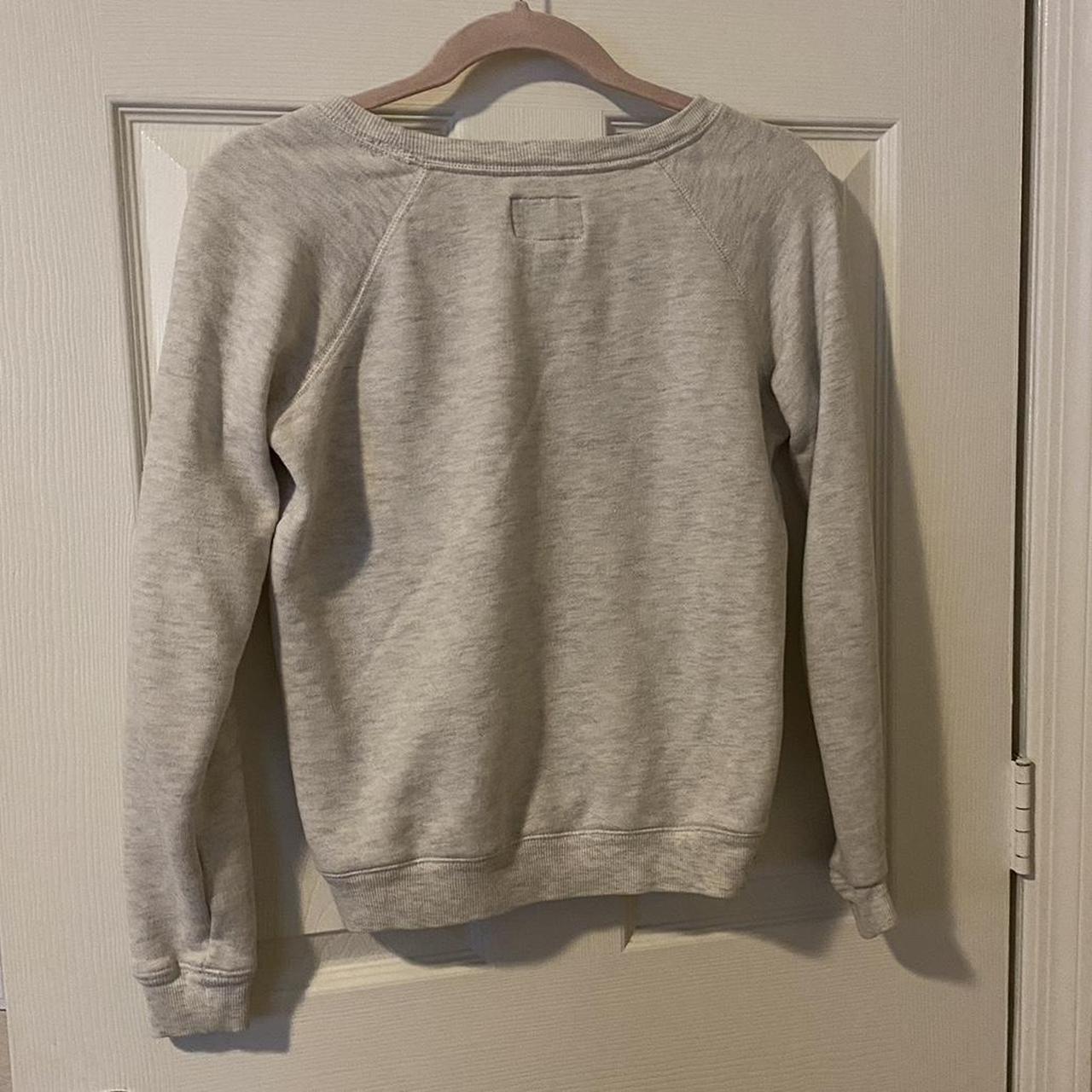 light grey american eagle sweatshirt with navy blue... Depop
