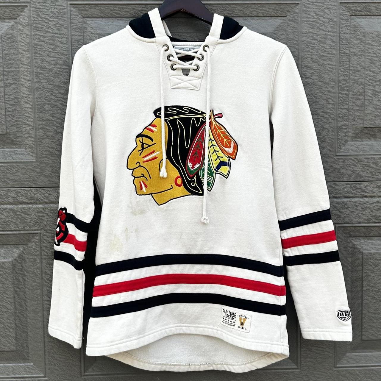 Chicago Blackhawks Old buy Time Hockey Hooded Sweater - Medium