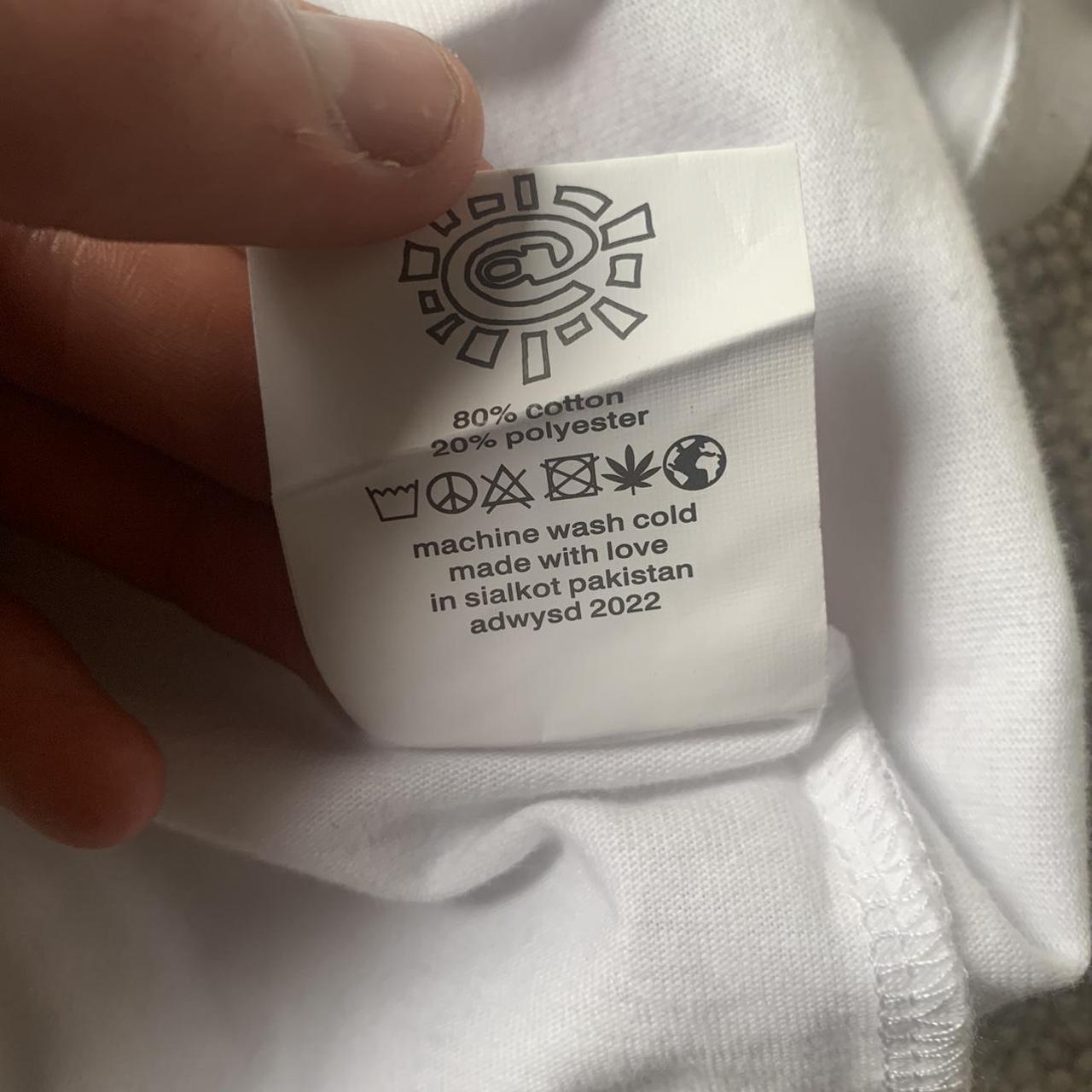 Green Logo On White Adwysd T Shirt Men’s S - Shrunk - Depop