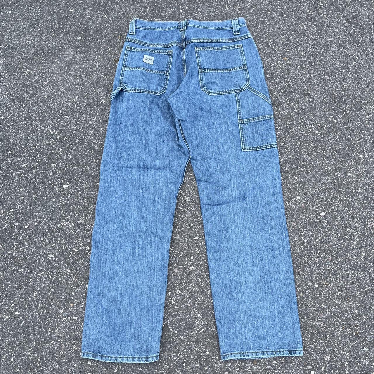 Vintage Lee Carpenter Jeans - Measurements: Waist:... - Depop