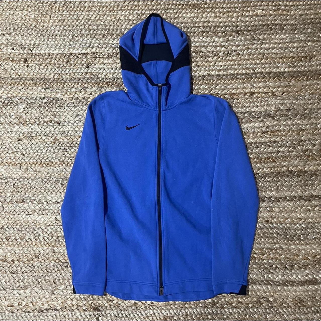 nike blue zip hoodie