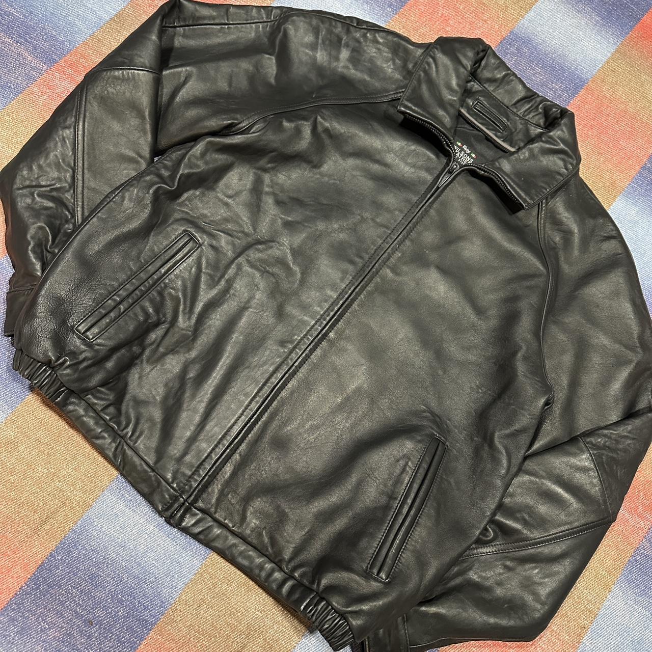 Wilsons Pelle Studio Leather Bomber Jacket - Size... - Depop