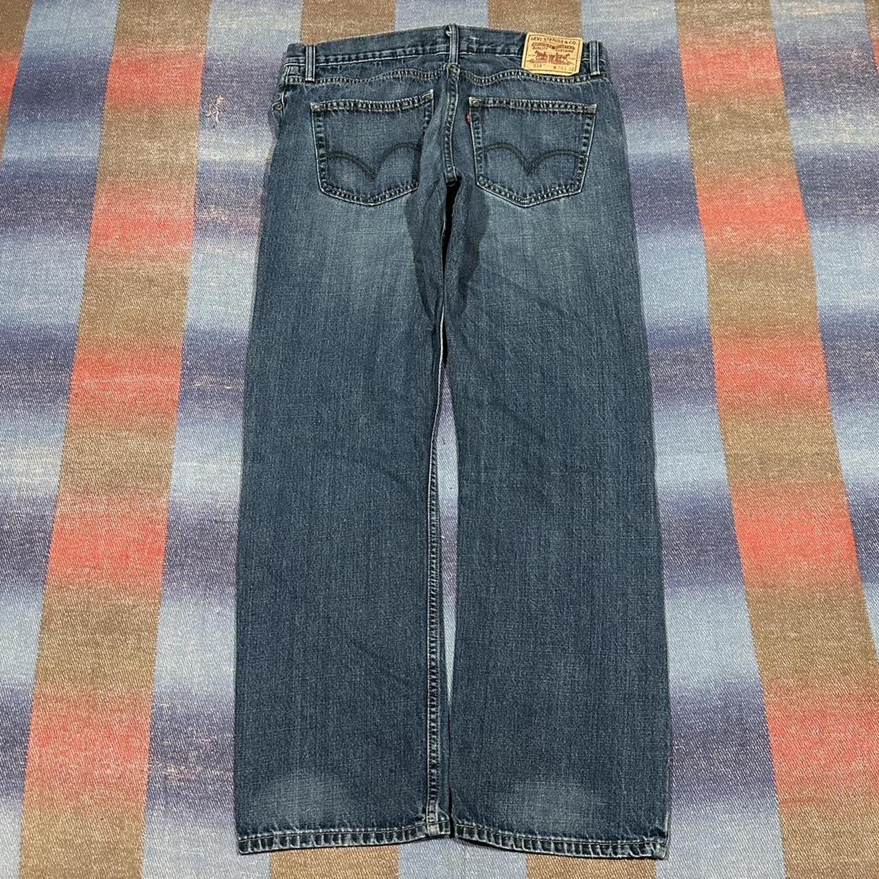 Vintage Baggy Levi 514 Denim Jeans - Size... - Depop