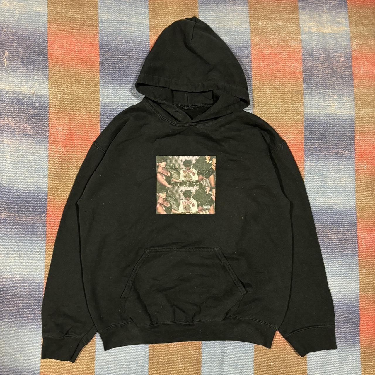 Y2K Playboi Carti Magnolia Black Boxy Hoodie - No... - Depop