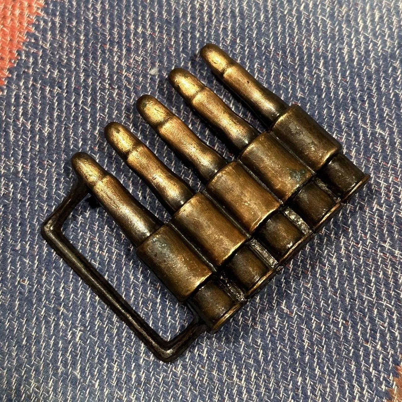 Vintage Bronze Ammunition Belt Buckle super sick... Depop