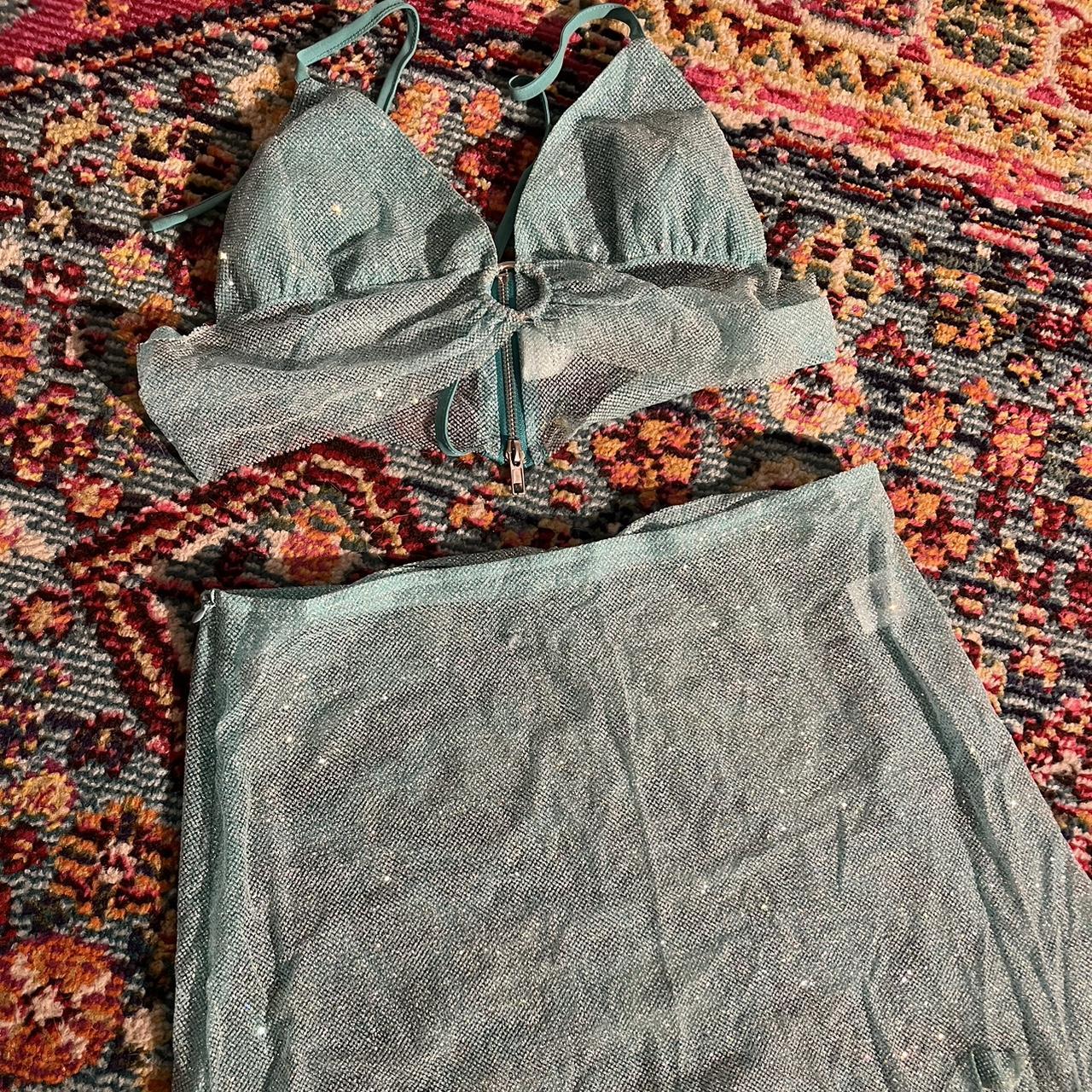 Elsie and Fred Women's Blue and Silver Dress (2)