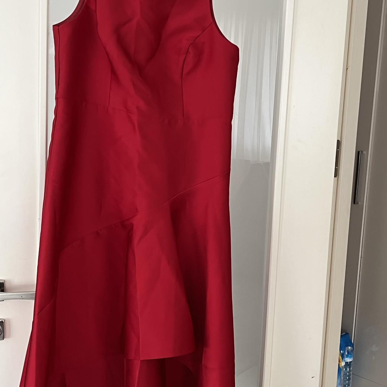 Coast Red High Low Midi Occasion Dress Size 18 BNWOT... Depop