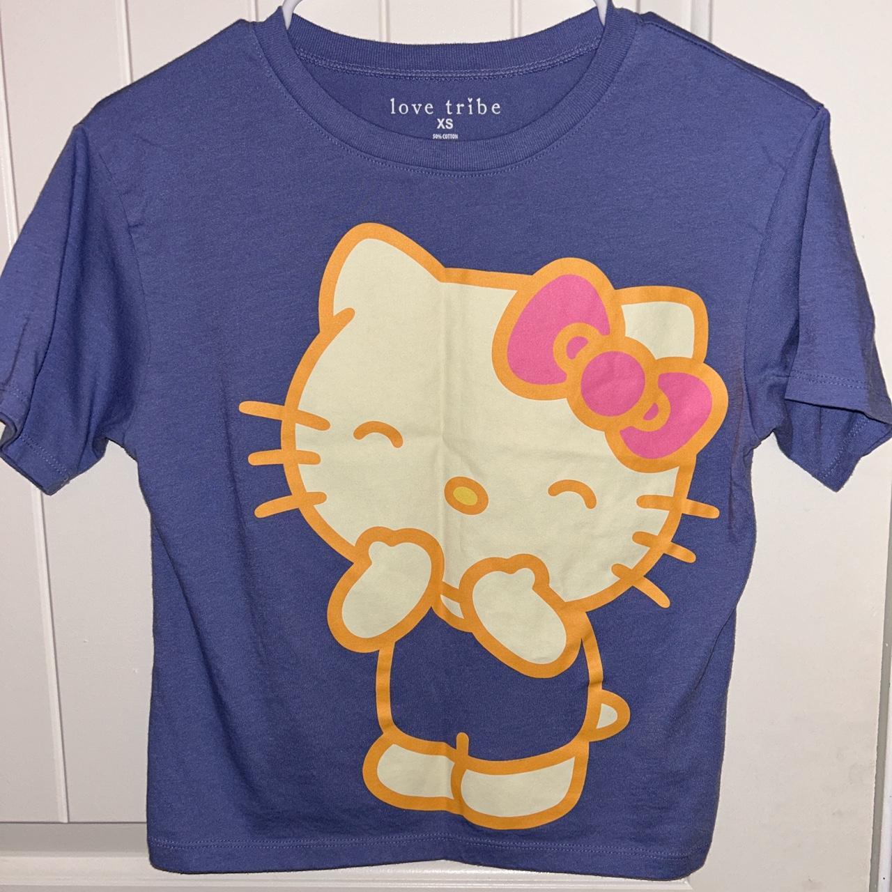 hello kitty cropped t-shirt XS/S, perfect condition... - Depop