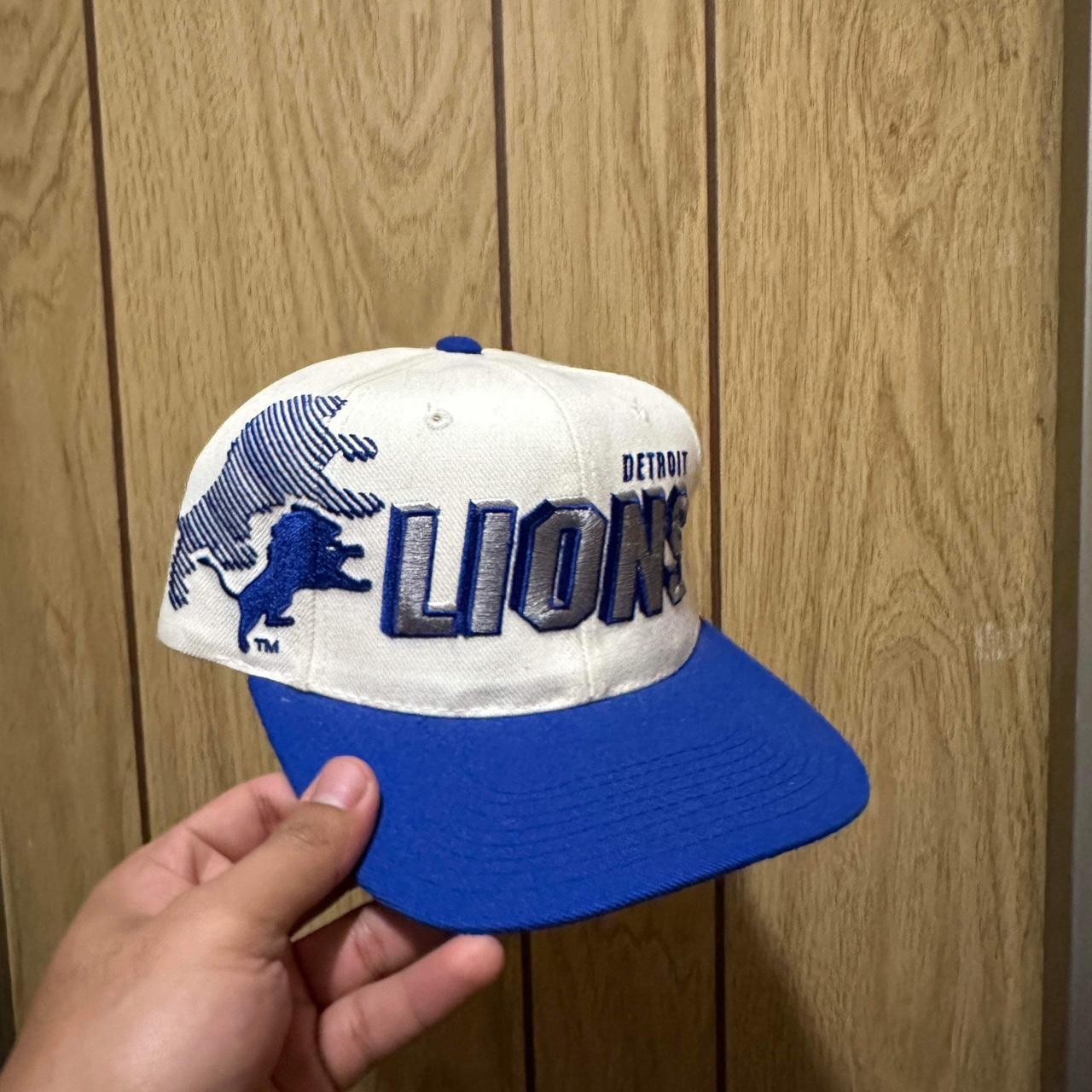 Detroit Lions NFL Vintage White Blue fashion Sports Specialties Laser Snapback Hat