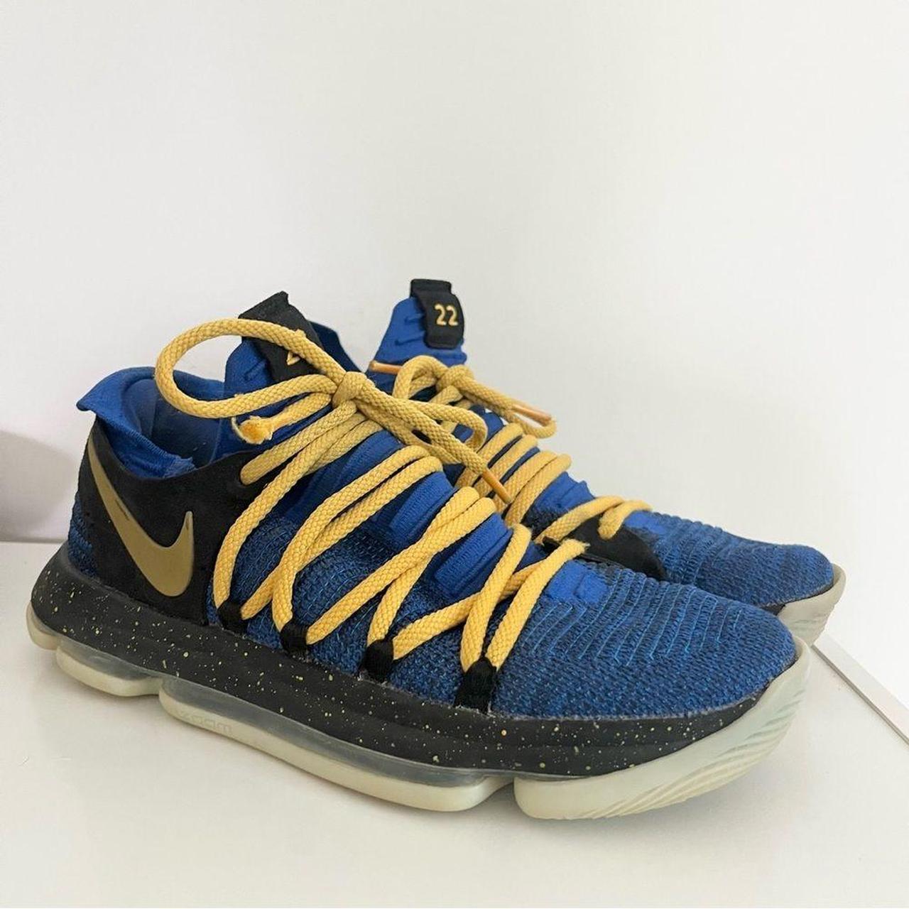 Kd shoes blue and yellow best sale