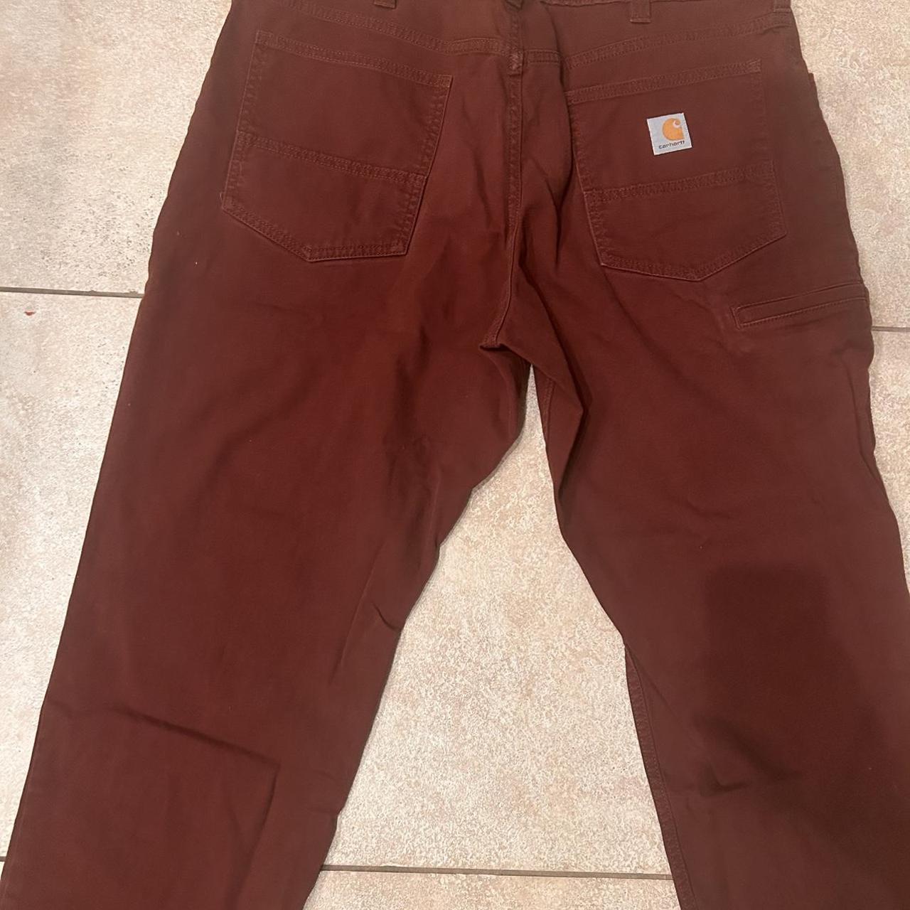 Carharrt Work Pants with Cell Phone Pocket 38x28... Depop