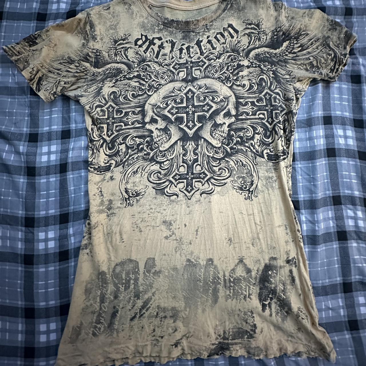 Vintage Affliction Shirt Sick shirt, old shirt,... - Depop