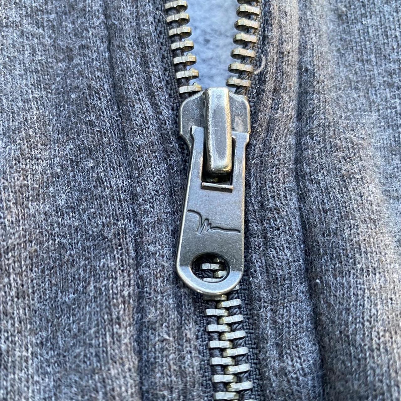 Preloved Men's Bomber Jacket - Grey/Silver - L – … - image 2