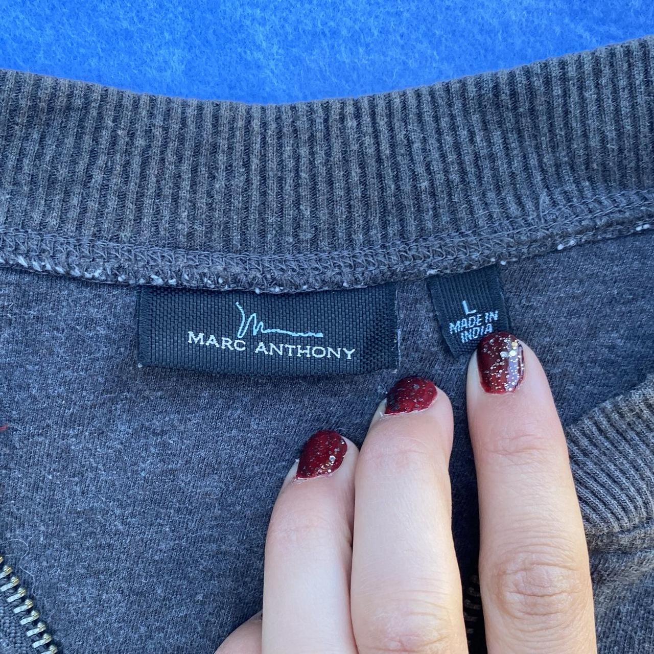 Preloved Men's Bomber Jacket - Grey/Silver - L – … - image 4