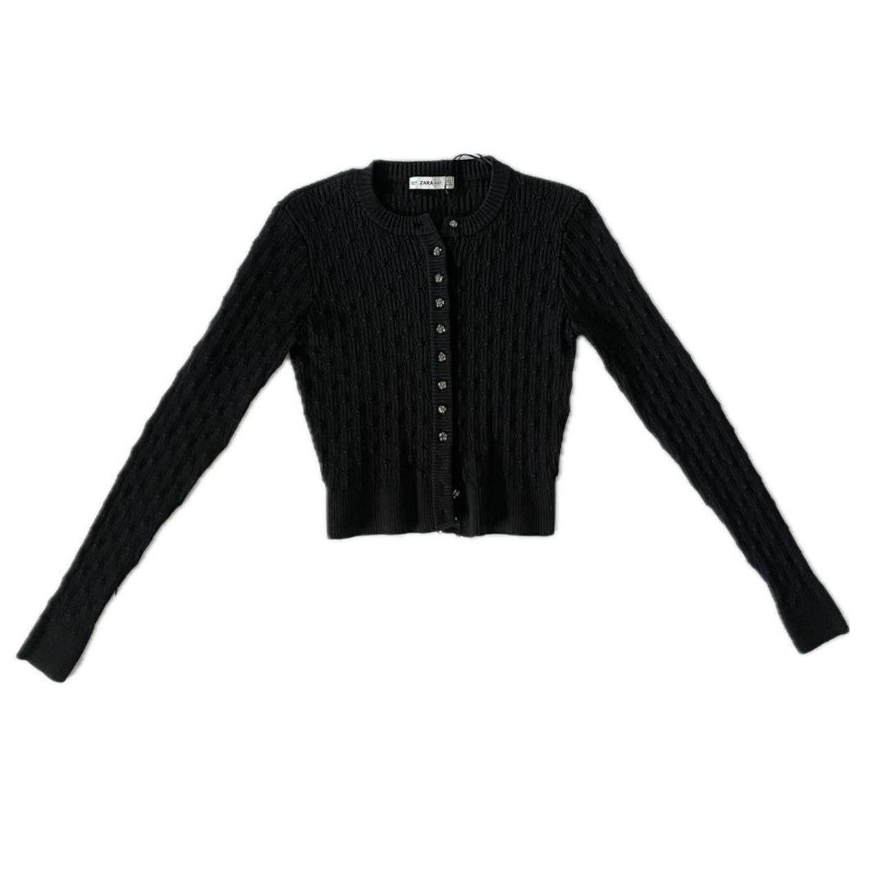 Black shop cardigan zara