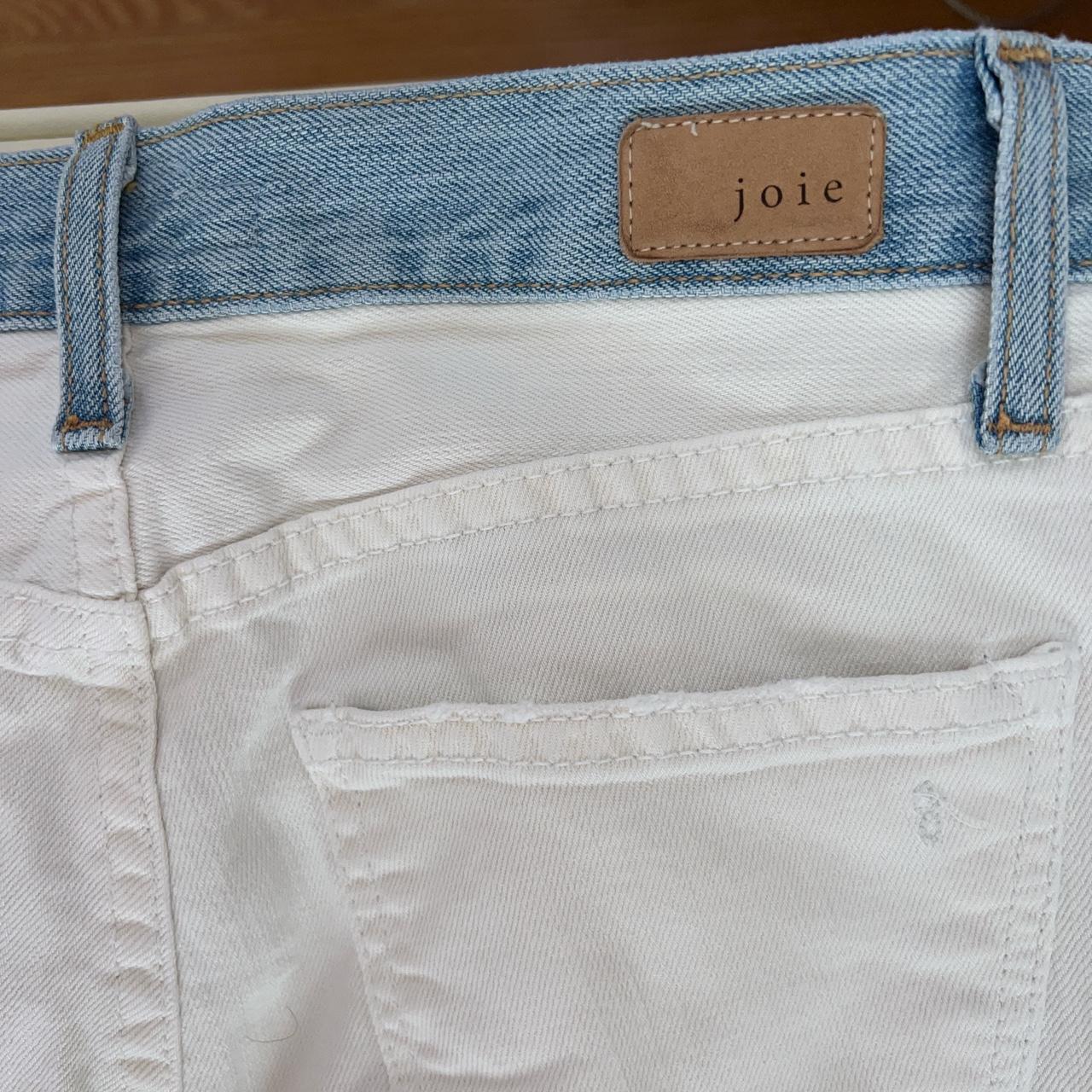 Joie Women's White and Blue Jeans | Depop