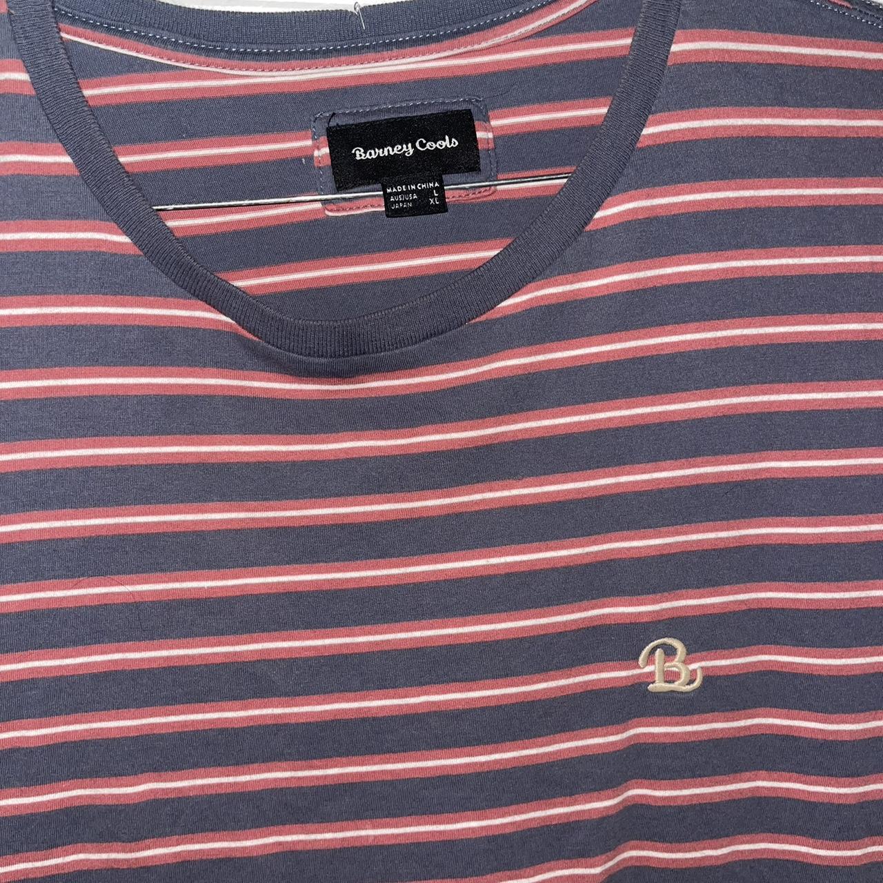 Barney Cools Men's Navy and Pink T-shirt (3)