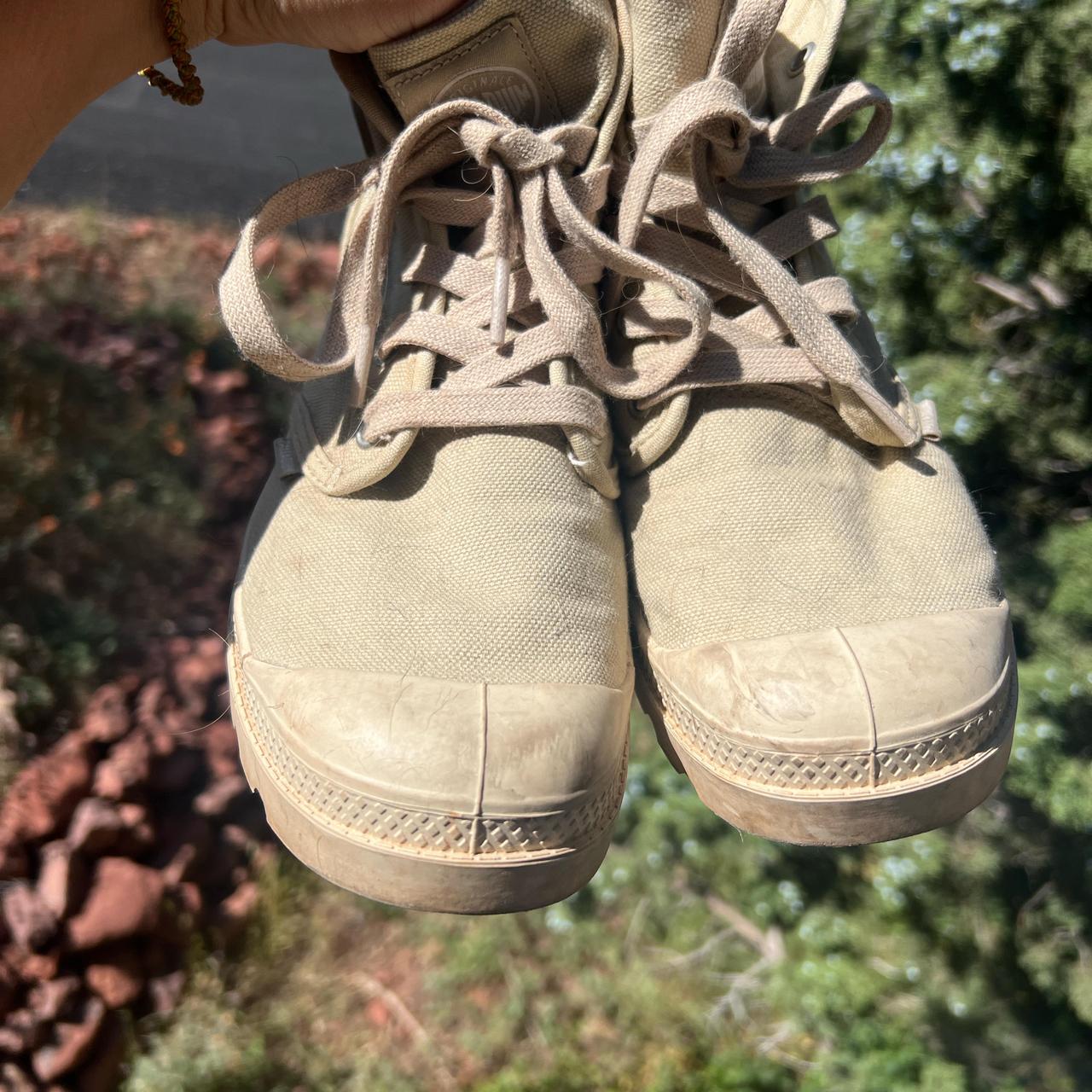 tan palladium boots
