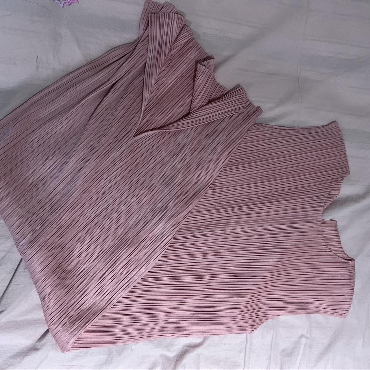 Issey Miyake Women's Pink Dress | Depop