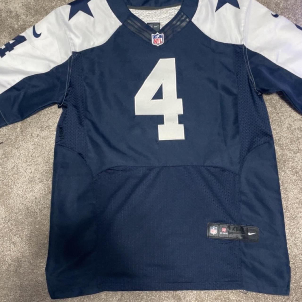 Dallas Cowboys Dak Prescott Jersey Black Blue and - Depop