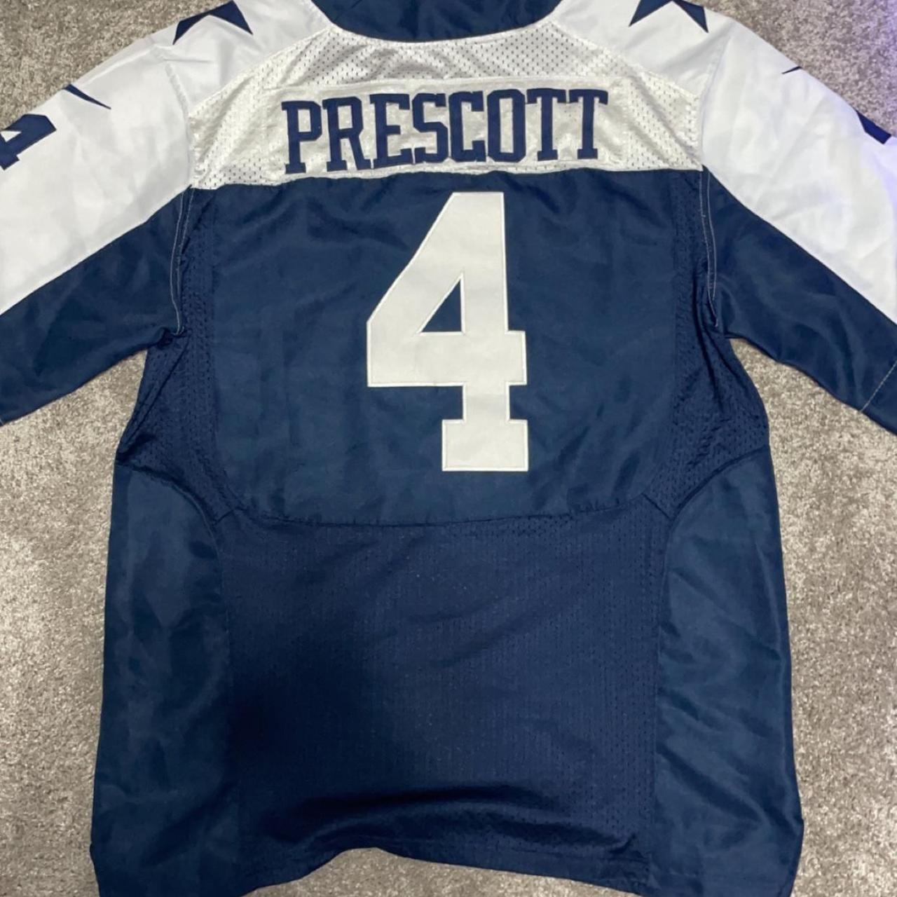 womens dallas cowboys dak prescott jersey authentic - Depop