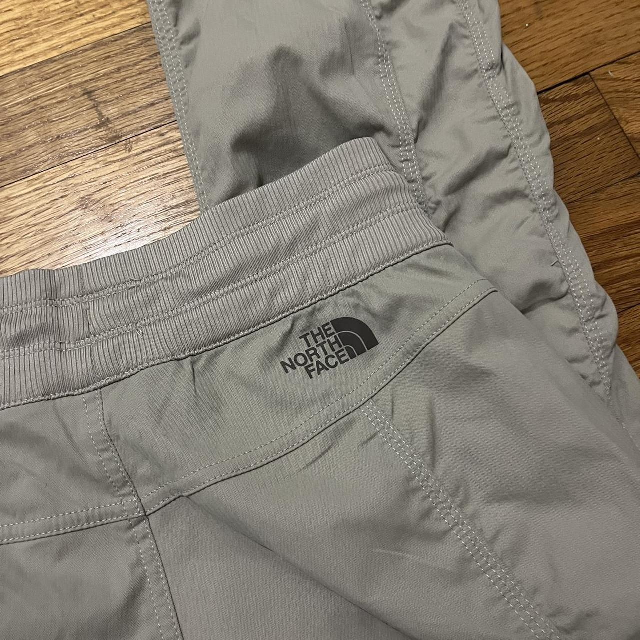 The North Face Flare Khaki Pants Stretchy and... - Depop