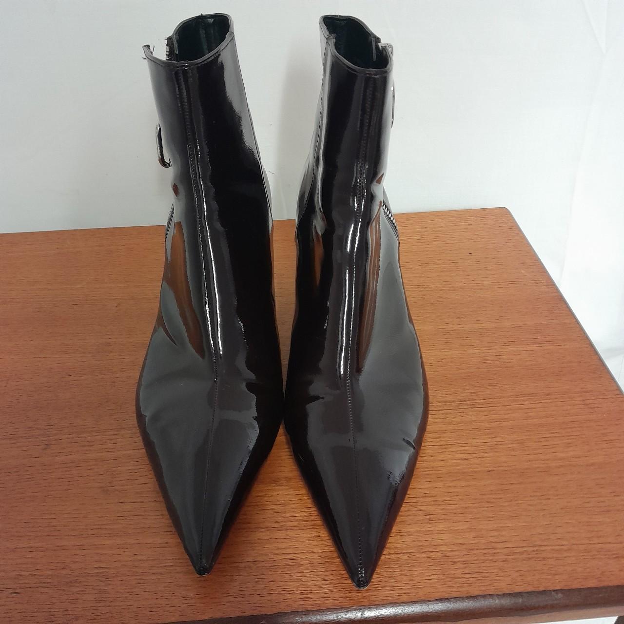 zara patent boots