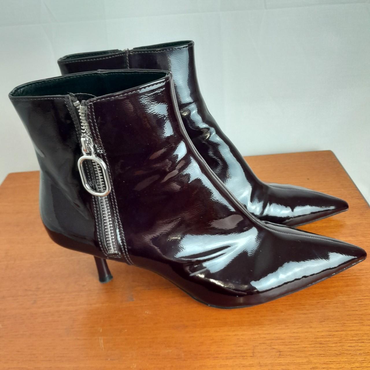 zara patent boots