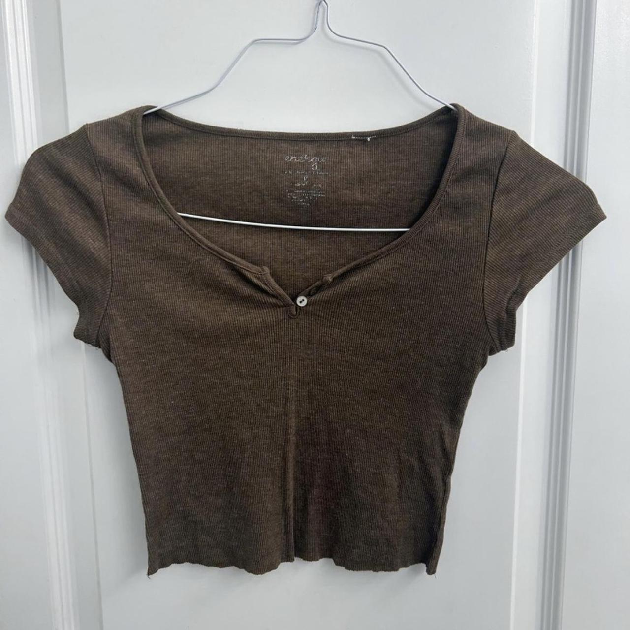 Energie Women's Brown Crop-top
