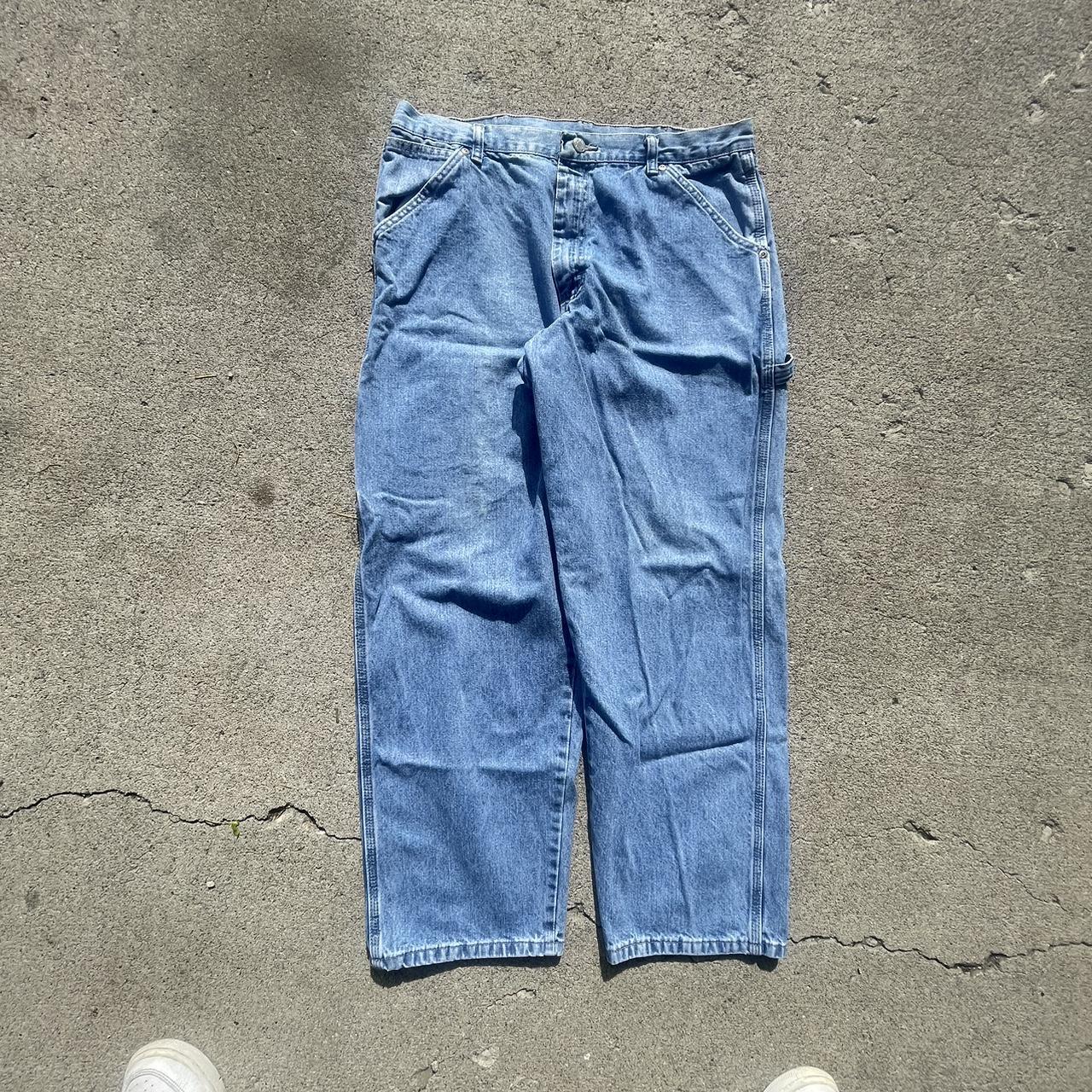Light Blue Wrangler Carpenter Jeans - Great... - Depop