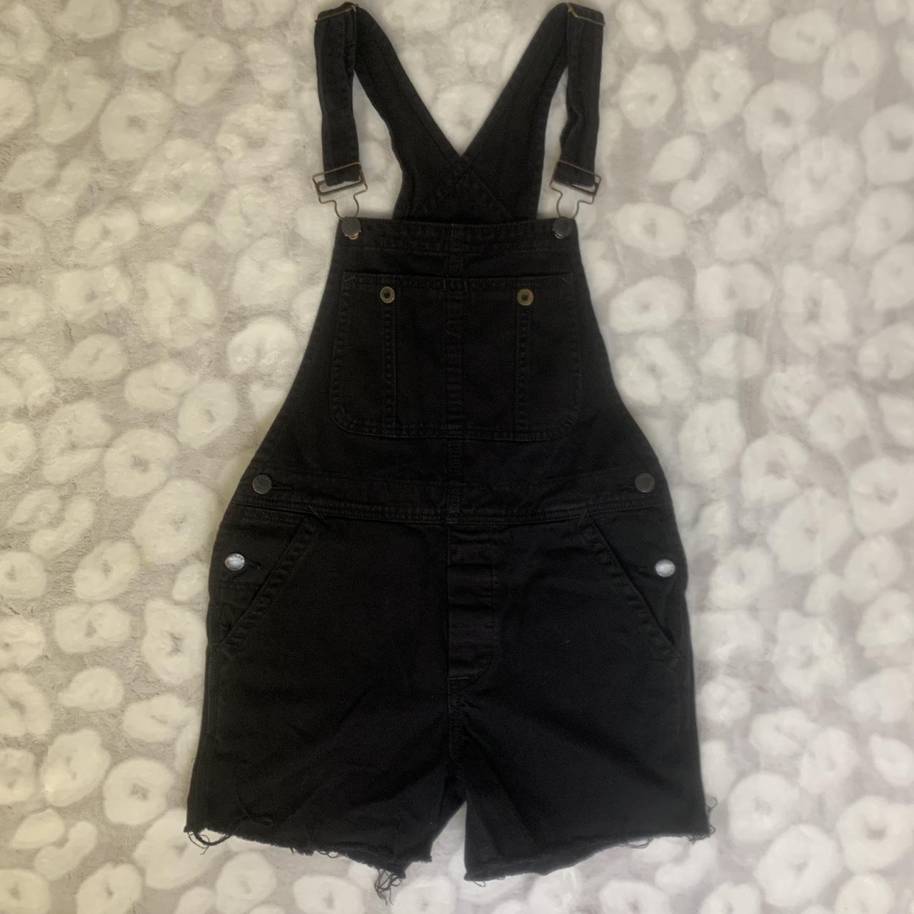 Black overalls 2024 shorts womens