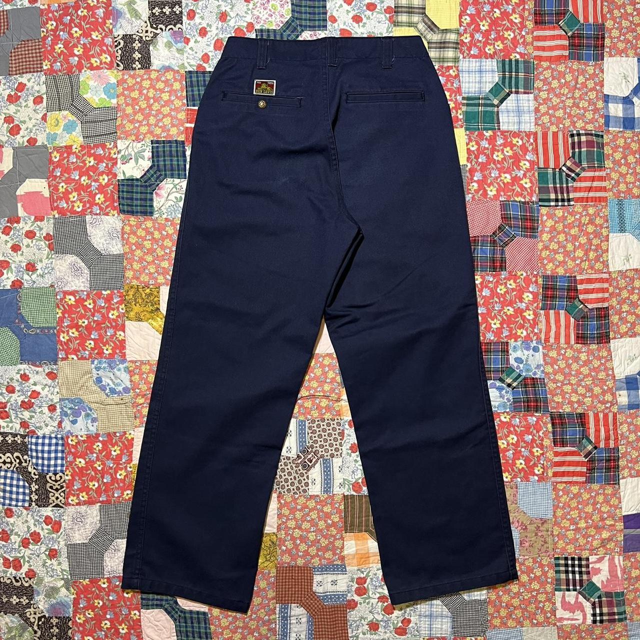 Navy Ben Davis Pants Size 31 15.5 in Waist 12.25... Depop