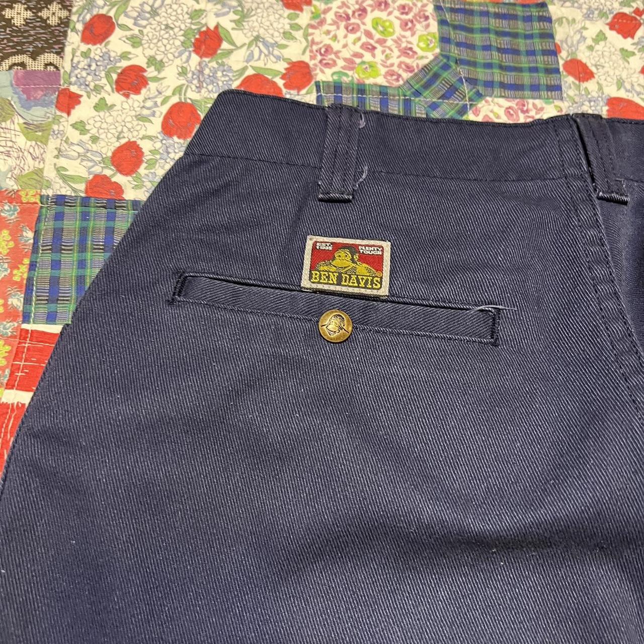 Navy Ben Davis Pants Size 31 15.5 in Waist 12.25... Depop