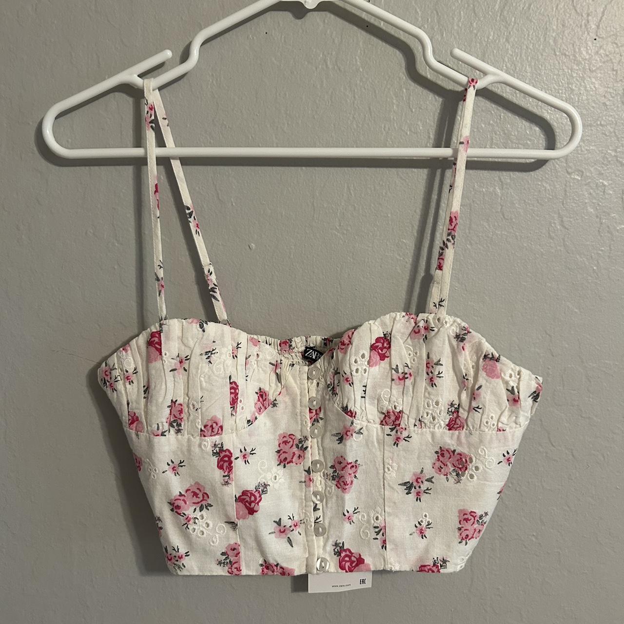 rose zara top #zara Depop