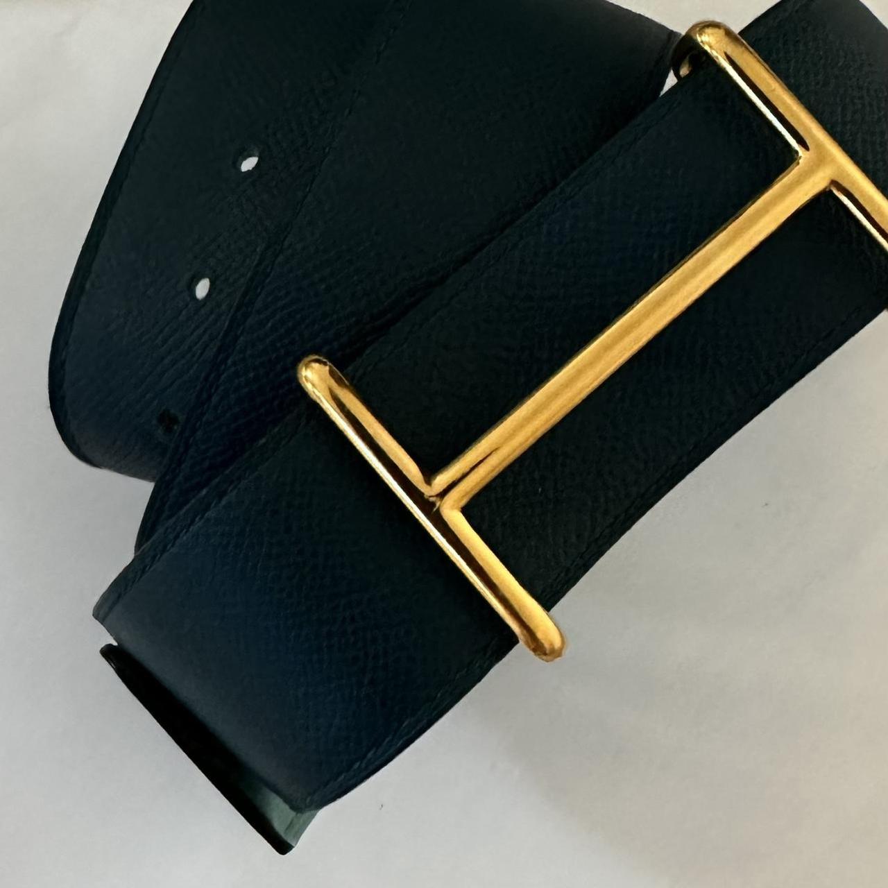 navy blue hermes belt