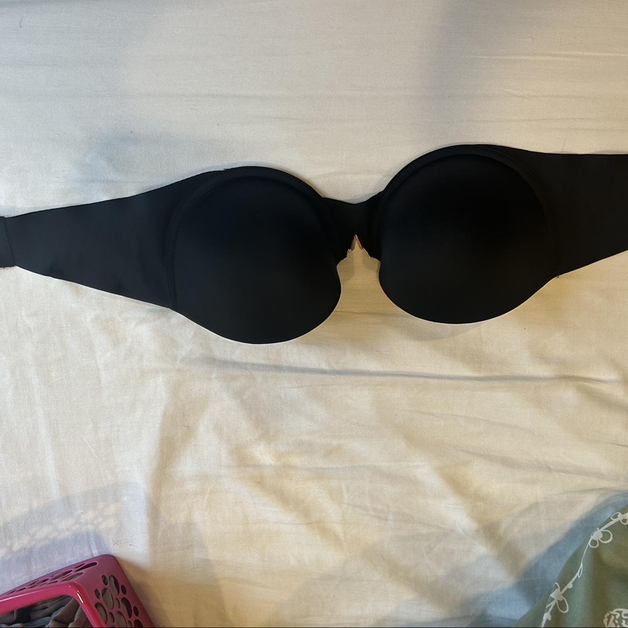 Victoria Secret Strapless Push Up Bra 36D Nude Black - Depop