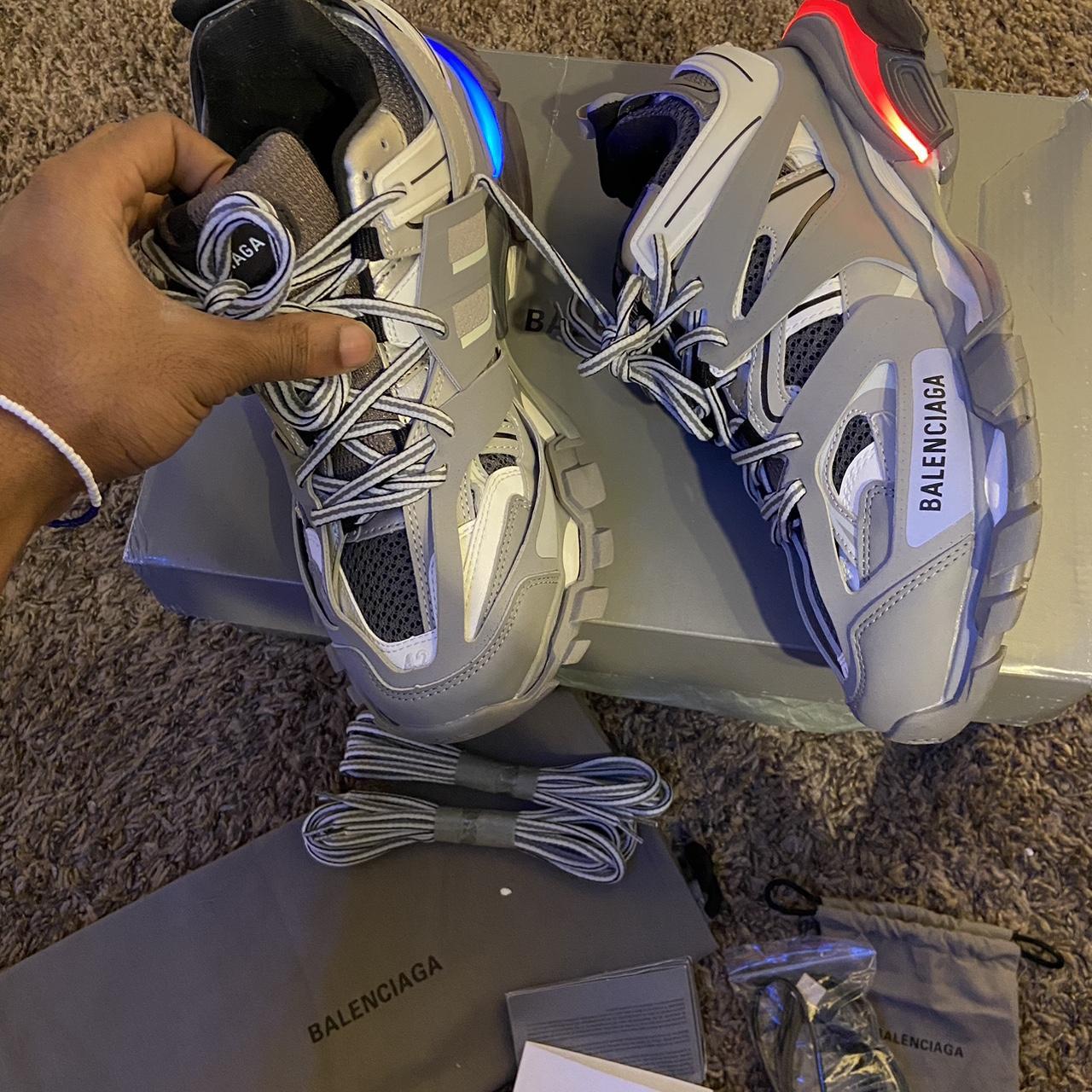 grey and white balenciaga