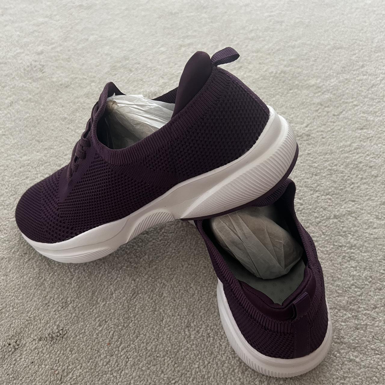 Purple Shoes Brand New Colour Dark Purple Size UK... - Depop