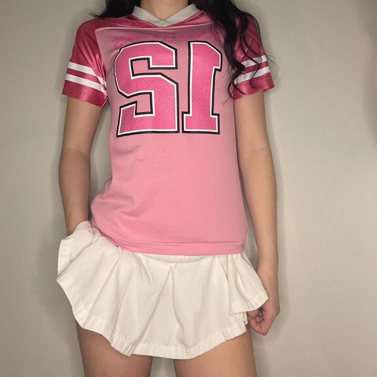 Pink top rodgers jersey